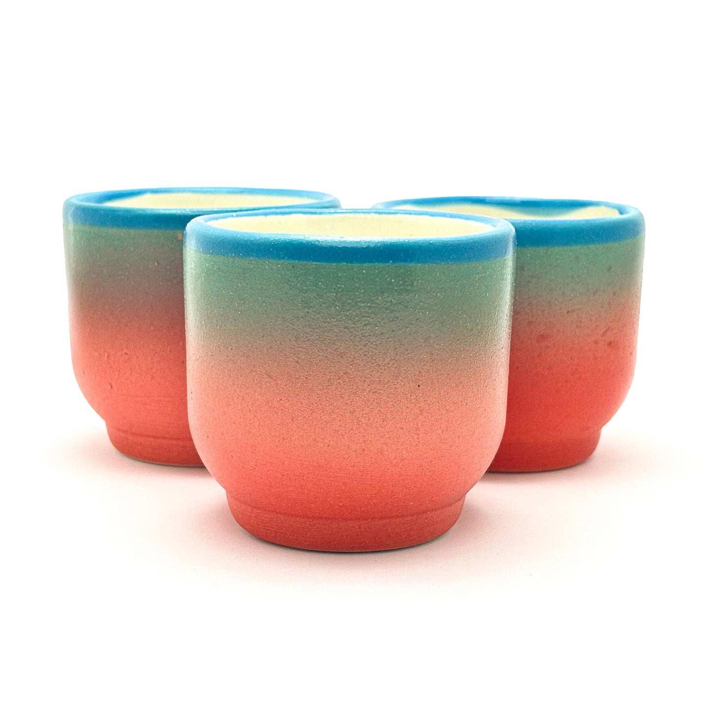 Cup / Coral & Teal