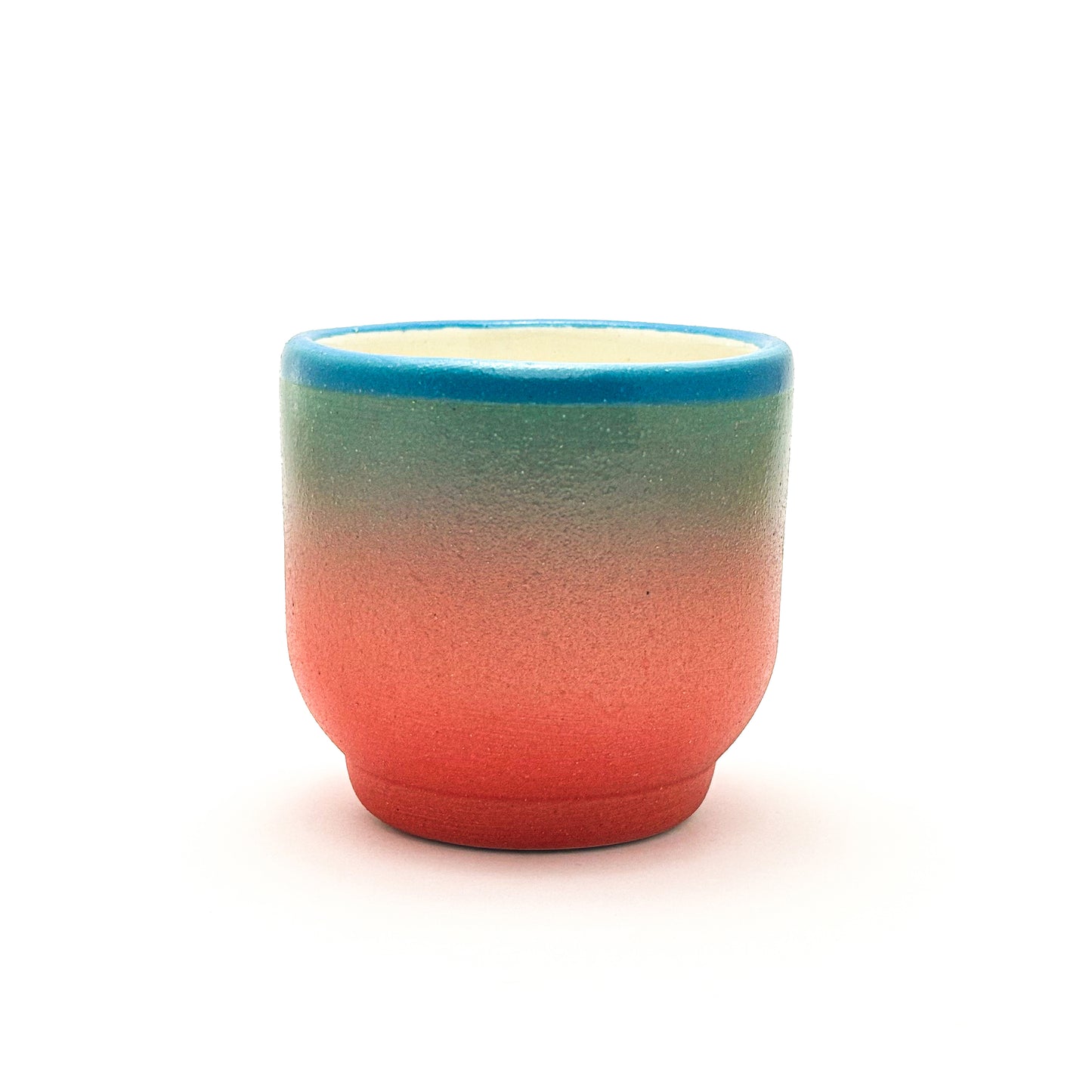 Cup / Coral & Teal